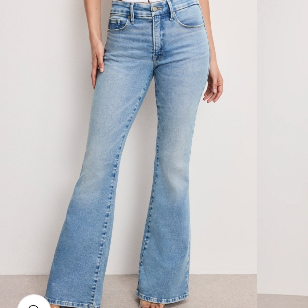 Stylish Light Blue Flare Jeans for Women